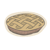 Jillian Harris Pie Sticker by The Jilly Box