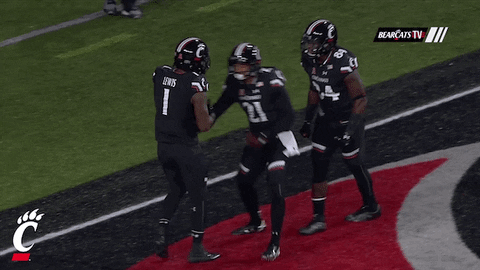 cincinnati bearcats celebration GIF by University of Cincinnati Athletics