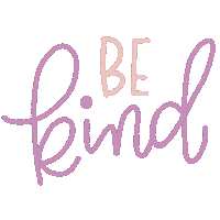 justbeth purple kindness kind be kind Sticker
