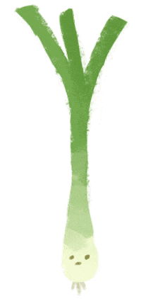 egomi veggie vegetable negi green onion Sticker