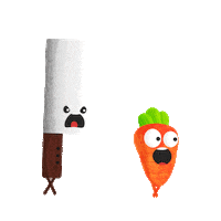 yurinrangel running vegan knife carrot Sticker