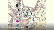 storybots illustration watercolor drawings concept art GIF