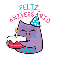 Happy Birthday Owl Sticker by Uatt?