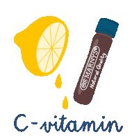 Vitamin C Vegan Sticker by Marnys Hungary