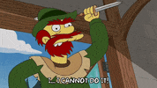 Stabbing Season 20 GIF by The Simpsons