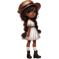 Girl Menina Bonita Sticker