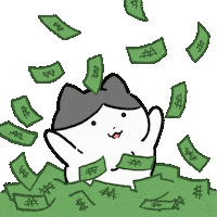 Cat Money Sticker by namsee