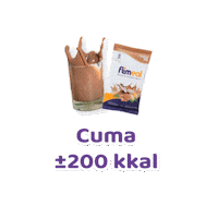 Meal Replacement Sticker by Flimty Fiber