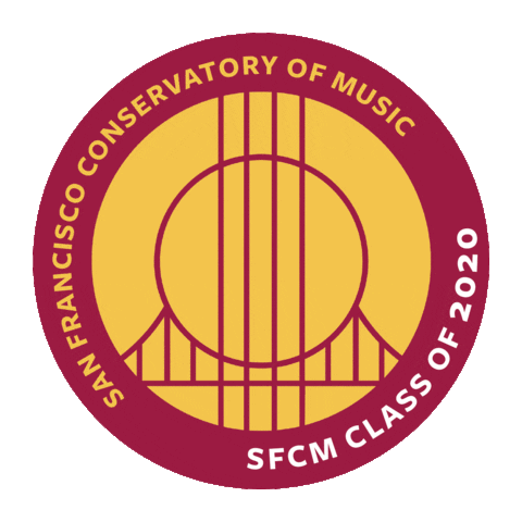Hooray Graduate Sticker by San Francisco Conservatory of Music