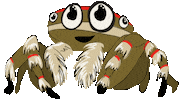 Dancing Eyes Spider Sticker