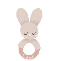Rabbit Lapin Sticker by Rêve en coton