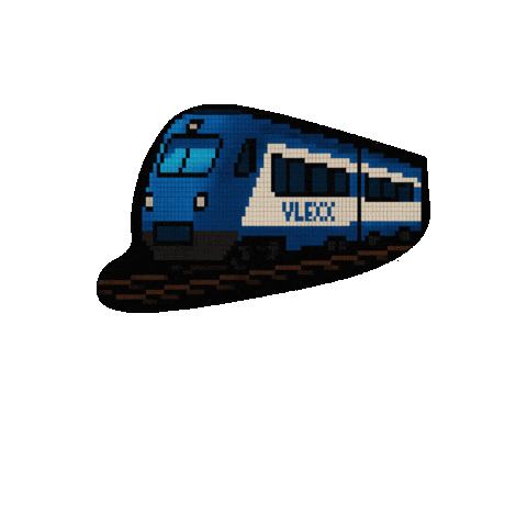 vlexx game pixel train videogame Sticker