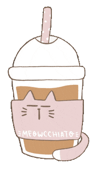 Cat Coffee Sticker