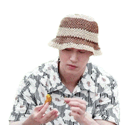 Hat Eat Sticker