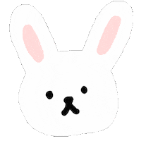 yebbin love heart rabbit 하트 Sticker