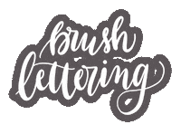 Brush Hand Lettering Sticker by Calligrafun