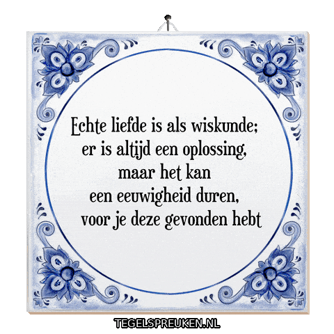 Hart Nl Sticker by Tegelspreuken.nl