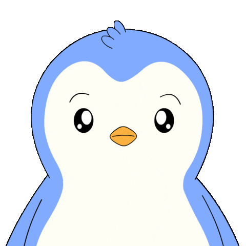 Eyes Wide Open Wow Sticker by Pudgy Penguins
