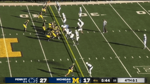 aaronmcmann giphyupload michigan football penn state jim harbaugh GIF