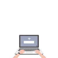 actstitude work laptop search acts Sticker