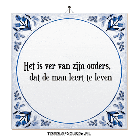 Humor Wijsheid Sticker by Tegelspreuken.nl