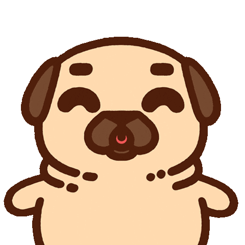 Nodding Yes Sticker by Puglie Pug