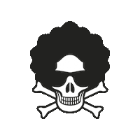 saidmuti music rock skull rocknroll Sticker