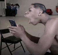 Staring At Phone GIF