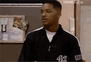 TV gif. Will Smith in the Fresh Prince of Bel-Air's face cracks into a sob and he drops to his knees in the kitchen.