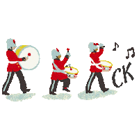 Christmas Drumming Sticker by Cath Kidston