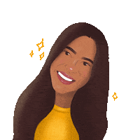 Javidrawings smile makeup sparkle lashes Sticker