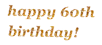 60Th Birthday Sticker by Alissandra