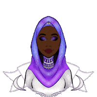 African Muslim Queen Sticker by RS