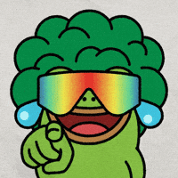froccoli meme crypto laughing silly GIF