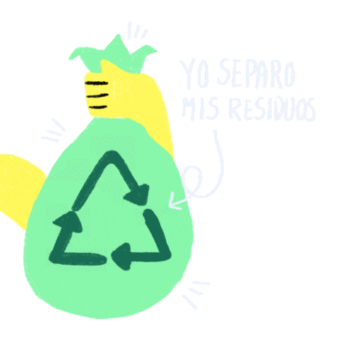 ecolanamx recycle reduce reciclaje reciclar Sticker