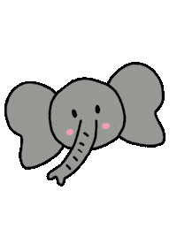 Elephant Cute Animal Sticker