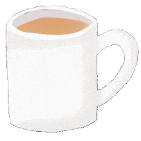 Cup Of Tea Dog Sticker