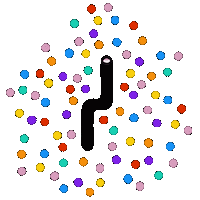 Sadness Colores Sticker by Gabriel Ebensperger