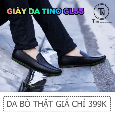 giaydanamtino giphygifmaker giaydatino giay luoi nam giày da tino gl55 GIF