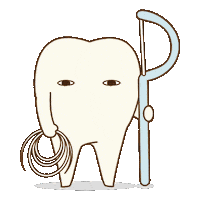 dental_sozai cleaning tooth 掃除 歯 Sticker