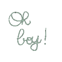 Oh Boy Sticker