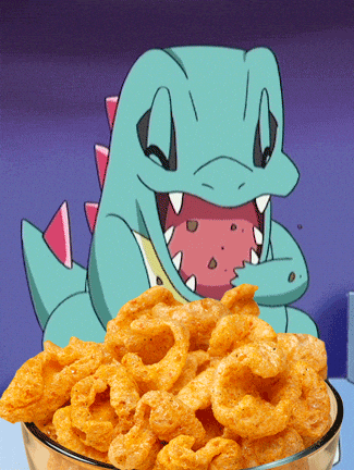 Pokemon Eating GIF by Southern Recipe Small Batch