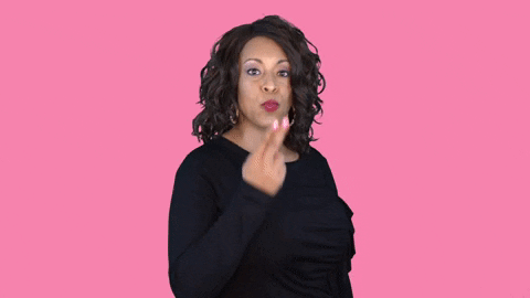 ComedianHollyLogan giphygifmaker kiss woman boobs GIF
