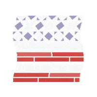 runningdoequilts fourth of july quilt quilt block rdq Sticker