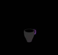 PurpleBrain coffee halloween creepy eye GIF