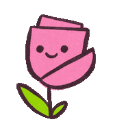Blooming Flower Bud Sticker by Lauren