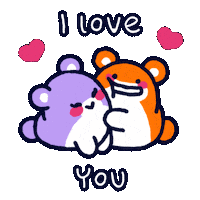 I Love You Hug Sticker