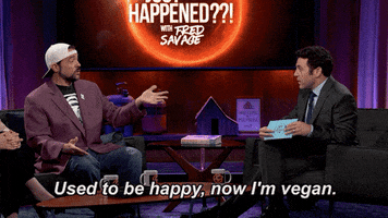 kevin smith vegan GIF by What Just Happened??!