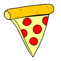Pizza Roll Sticker by Juan Billy