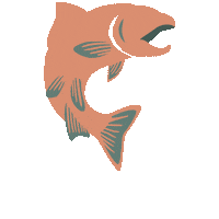 Fish Pacific Sticker by The Landmark Project